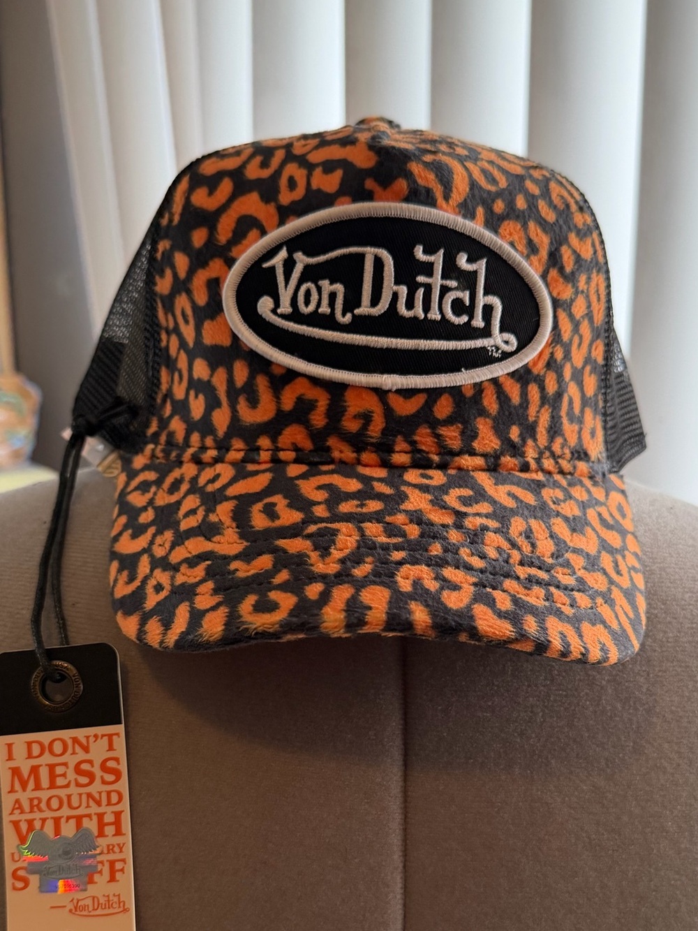 Von Dutch Leopard Print Trucker Hat 🔥